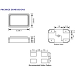 Oscilent晶振,278-25.0M-20-W-TR晶振,高品質(zhì)晶振